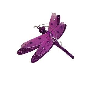 Ornament - Glitter Dragonfly - 4"